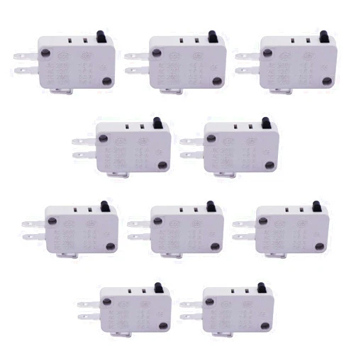 TWTADE / 10pcs Universal Microwave Door Oven Freezer Micro Limit Switch Series AC/DC 125V 250V V-15-1C25 Snap Action for Arduino