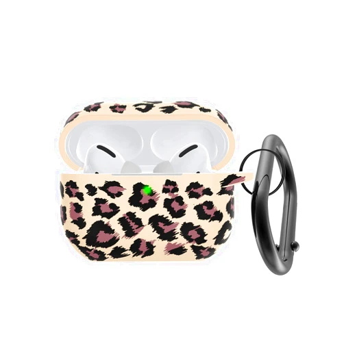 AGAOSH for Airpods Pro 2nd/1st Generation Case Cover with Keychain,Cute Khaki Leopard Print Soft Silicone Skin Cover Protective Case for New Apple Airpods Pro Gen 2 Case 2022 Wireless Charging Case