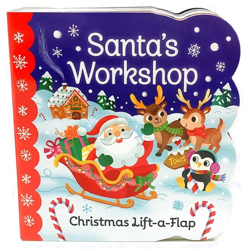 By Holly Berry-Byrd (Author), Cottage Door Press (Author), Francesco Zito (Illustrator) & 0 more Santa's Workshop: A Christmas Lift-a-Flap Board Book for Babies and Toddlers