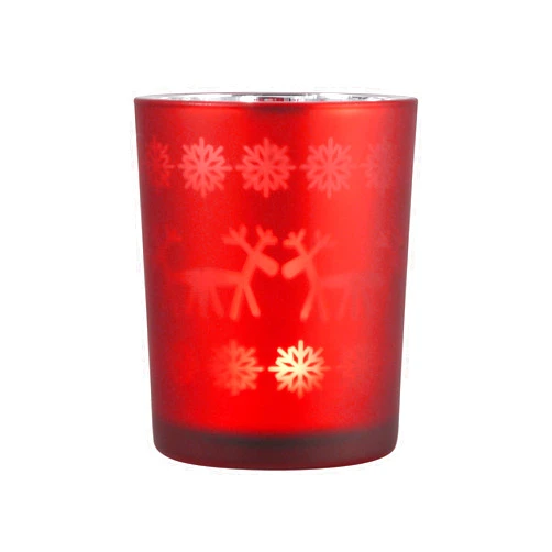 Elk Lighting 394348/S2 Holiday/Seasonal, Frosted Antique Red