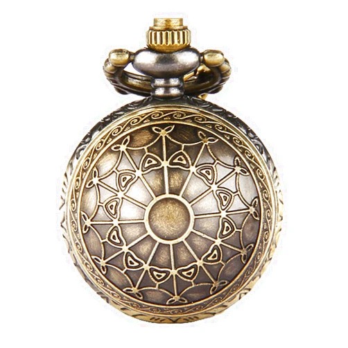 JewelryWe Vintage Retro Angel Wing Legendary Flying Ball Pendant Necklace Steampunk Pocket Watch