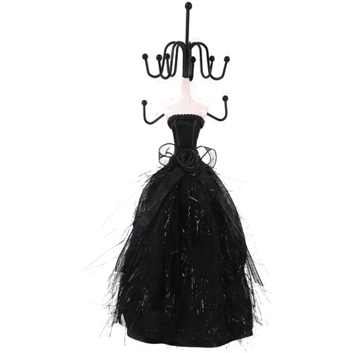 LOGOFUN Jewelry Displays Stand Elegant Lady Model Jewelry Organizer Mannequin Princess Model Skirt Rack for Hanging Earring Bracelet Rings Displaying and Storing - 10.6X3.1X2.7in