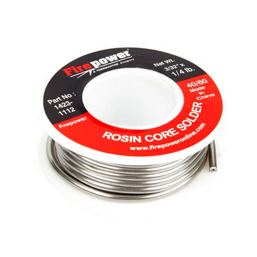 Firepower 1423-1112 Rosin Flux Core 40/60 Solder, 3/32-Inch x 1/4-Pound, Copper
