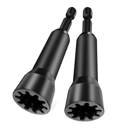 RUINXXT Wire Twisting Tool, Wire Nut Twister, Wire Nut Driver Spin Twist Wire Connector Socket Wire Twisting Spinner, Wire Twister Electrician Driver Wire Bending Wire Nut Twister Tools with 1/4 Chuck (Black)