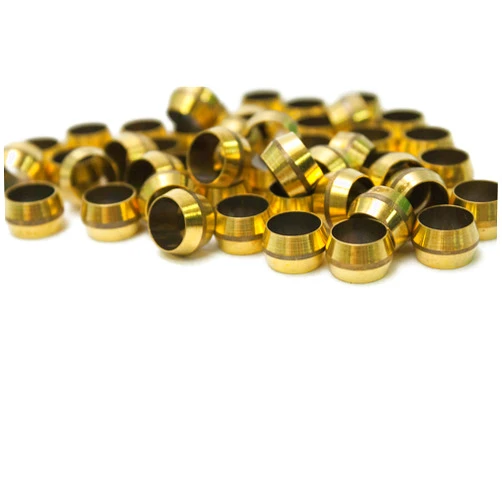 LTWFITTING 5/16-Inch Brass Compression Sleeves Ferrels,BRASS COMPRESSION FITTING(Pack of 50)