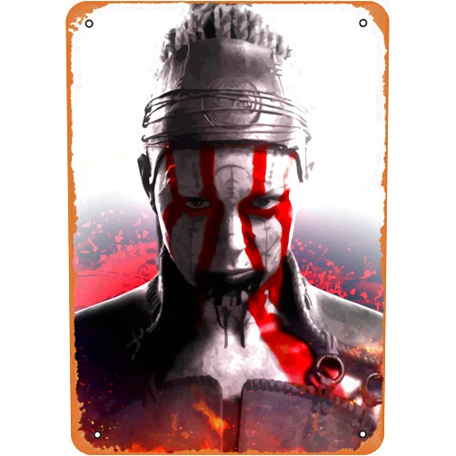 Zuhhgii Movie arcade game poster metal tin sign Hellblade 2 Gaming Poster Alternative Wall Art Decor Tin Sign - 8 x 12inch