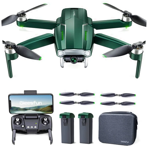 Gleesfun G11MINI Drones with Camera for Adults 4k, 60mins Flight Drone, 4k/25fps or 2.7k/50fps Video, Under 250g, GPS Auto Return, Drone with Camera 4k for Beginner，5GHz Transmission, Brushless Motor
