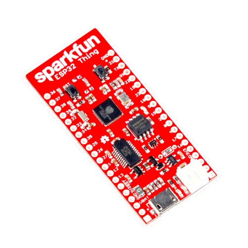 SparkFun ESP32 Thing Developement Board WiFi & microcontroller Compatible with Bluetooth for IoT & prototyping Projects w/Integrated LiPo Battery Charger 4MB Flash Memory 3 to 3.6V Operating Range