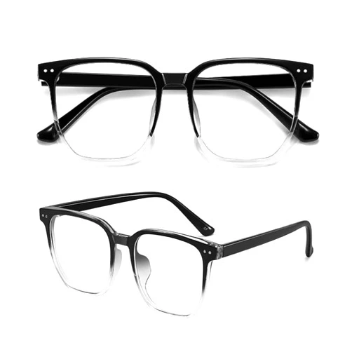 MAKIRO Large frame myopia glasses -0.5, -4.00 intensity myopia glasses for men and women with light myopia