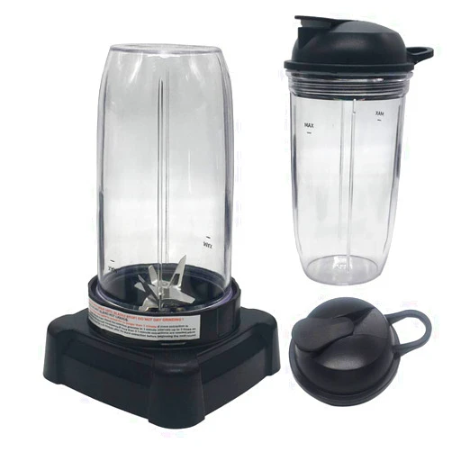 Joystar Update Extractor blades and 24oz/32oz cup with lid,Compatible with Ninja Mega Kitchen System Blender BL770A 30/ BL770 30/BL773CO 30/BL771 30/BL772 30/BL780 30(24oz cup*1+32oz cup *1)