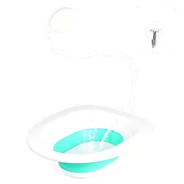 XSUPER Sitz Bath, Sitz Bath for Hemorrhoids, Sitz Bath for Toilet Seat, Foldable Sitz Bath for Postpartum Care, Sitz Bath Kit for Women, Wide Seat, Easy to Store