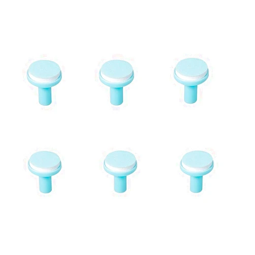 Jaybva Baby Nail Trimmer Replacement Pads 6PCS Grinding Heads Polish Disc for Electric Nail File Clippers and Cutter Kit Blue Pads for Children Kids 6 Moths Up