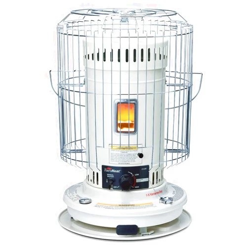 KeroHeat Sengoku Indoor & Outdoor Kerosene Heater, 23,500 BTU, Portable Use, White
