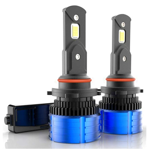 None branded 9005/HB3 LED Headlight Bulbs, ASLENT Canbus 6000K Daylight White LED Headlight Bulb, 9145/H10 LED Fog Light Bulbs, 14000LM Per Set with Cooling Silent Fan, Halogen Replacement, Pack of 2 9005/HB3/9145/H10