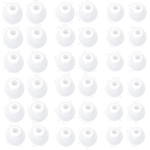 SNHTLS Silicone Earbud Tips Earbuds Replacement Tips Ear Bud Covers Ear Tips (Fit in Inner Hole 4.5mm in-Ear Headphones) S/M/L Sizes 18 Pairs
