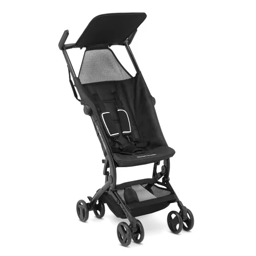 Delta Children The Clutch Stroller by Delta Children - Lightweight Compact Folding Stroller - Fits Airplane Overhead Storage - Black