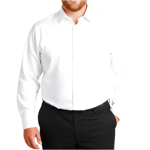XPIZH Mens Dress Shirts Long Sleeve Collared Stretch Solid Formal Wedding Dating Business Casual Button Down Shirt Pocket