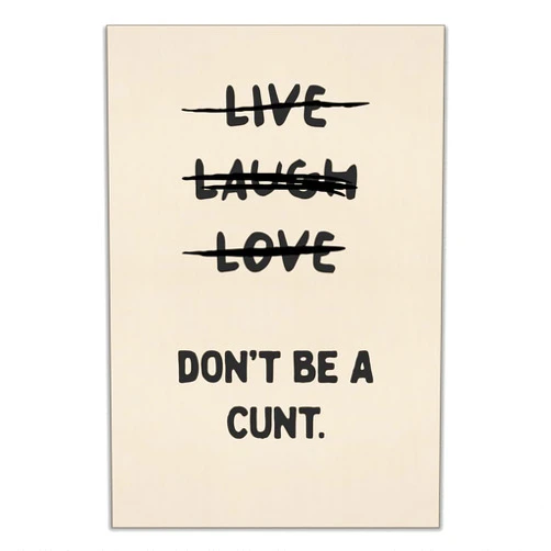 abrtolpffo Funny Quote Wall Art, Live Laugh Love Wall Decor, Black Beige Quirky Bathroom Poster, Typography Poster Physical Print, Bath Painting 12x16in Unframed