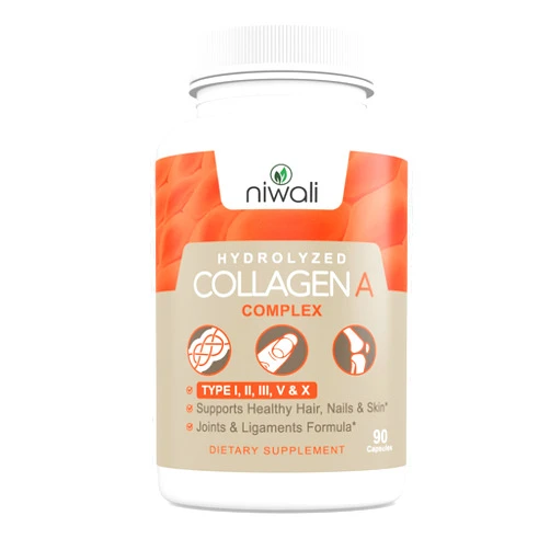 NIWALI Hydrolyzed Collagen Dietary Supplements – A Complex Collagen Anti-Aging Dietary Supplements | Supports Healthy Hair, Nails, and Skin | Joint and Ligaments Formula Supplements | 90 Capsules