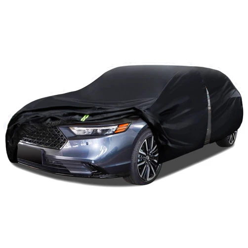 Iautaxesoriz 6 Layers Car Cover Waterproof All Weather for Automobiles, Size A3 with Zipper Cotton Fit for Toyota Camry, Honda Accord, Ford Mustang, Chevy Camaro/Malibu,Kia Optima/K5 (187-198 inch)
