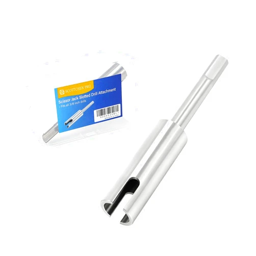 Scottchen PRO RV Scissor Jack Slotted Drill Attachment, 5inch Long with 3/8