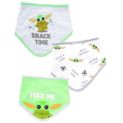 STAR WARS Baby Boys' Bandana Bibs 3 Pack Set for Feeding, Teething, and Drooling