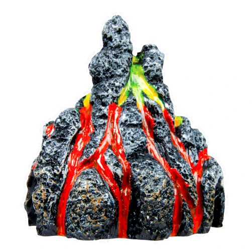 GloFish Volcano Ornament for Aquariums, 2.38 x 3.31 x 3.44 inches, Mulit, Medium, Model: 75077301