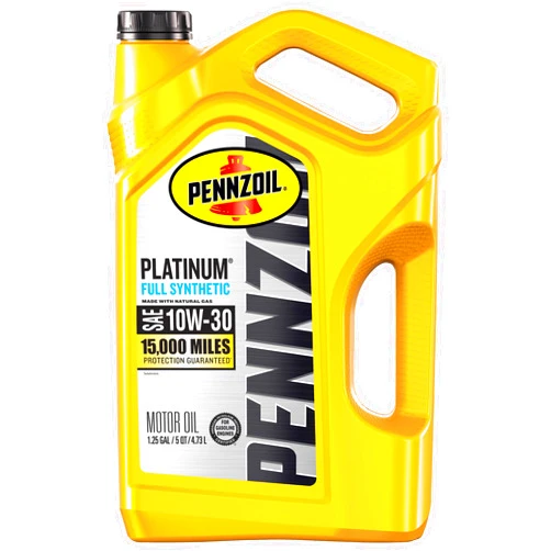 Pennzoil Platinum Full Synthetic 10W-30 Motor Oil, 5 Quart