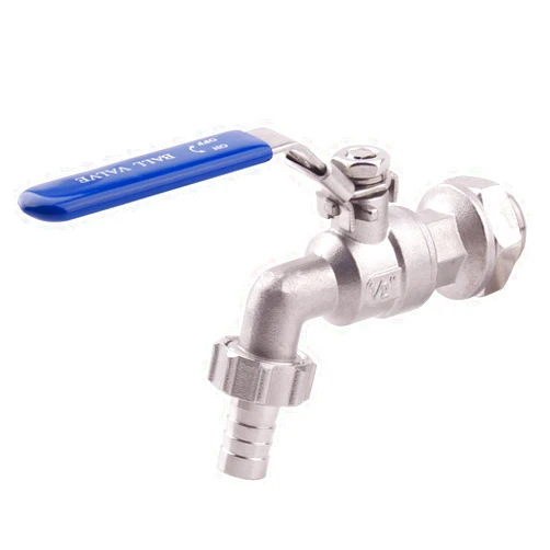 DERNORD Stainless Steel Ball Valve - 1/2 Inch Weldless Bulkhead for Building Home Brew Kettle/Mash Tun