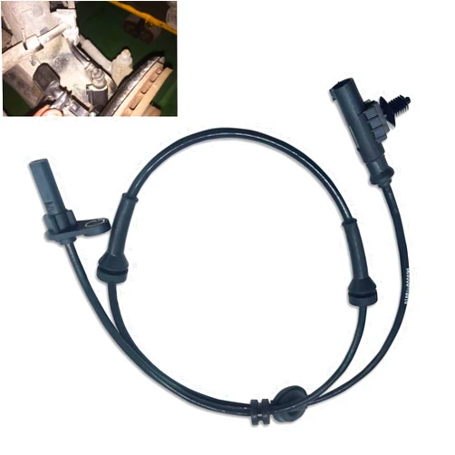 Flygun 1 PC Car Wheel Speed ​​Sensor, ABS Anti-Lock Braking System Rear Left Sensor, Direct Install Standard Parts Replacement 3630050U2010, Compatible with Heyue Models (Black)