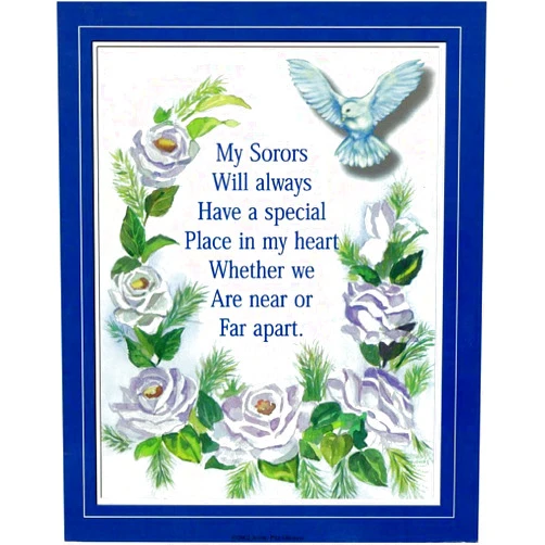 By Divine Nine Depot Divine Nine Depot Special Place in My Heart: Zeta Phi Beta by Merril Robinson (8x10 inches, Unframed), Blue