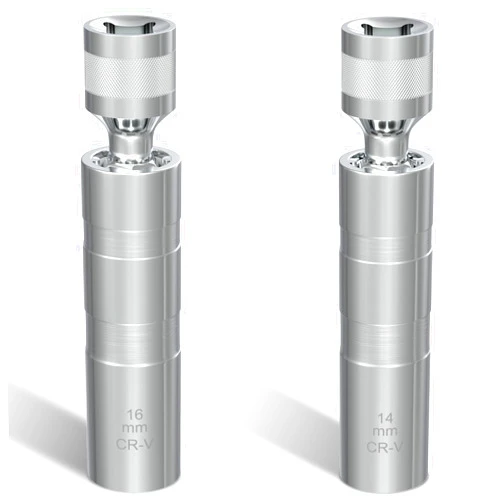 Ecocstm 14mm&16mm Spark Plug Socket Set, Thin Wall 3/8