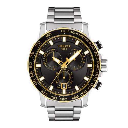 Tissot mens Supersport Chrono Stainless Steel Casual Watch Grey T1256172105100