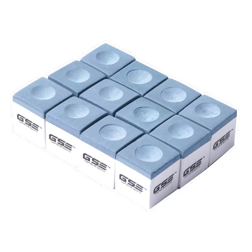 GSE Games & Sports Expert 12-Pack of Billiard/Pool Cue Chalks, Billiard Pool Table Accessories for Home/Tournament Use (6 Colors Available)
