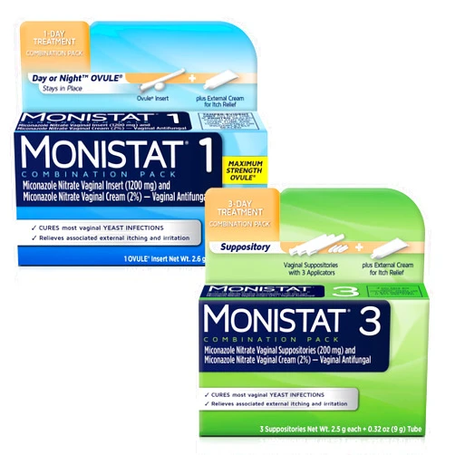 Monistat 2 Pack (3-Day Suppository and 1 Day Ovule Combination Pack)