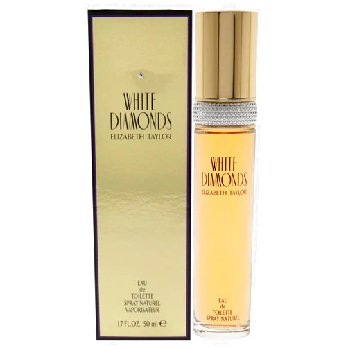 WHITE DIAMONDS Elizabeth Taylor Women's Perfume, White Diamonds, Eau De Toilette EDT Spray, 1.7 Fl Oz