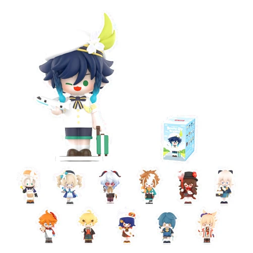 POP MART Genshin Impact Dress-Up Dreams Themed Chibi Series Figures, Genshin Impact Blind Box Figures, Random Design Action Figures Collectible Toys Home Decorations,Birthday Gifts, Single Box