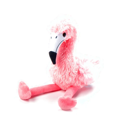 The Petting Zoo Flamingo Stuffed Animal Plushie, Gifts for Kids, Scoopz Wildlife Animals, Pink Flamingo Plush Toy, 8 inches