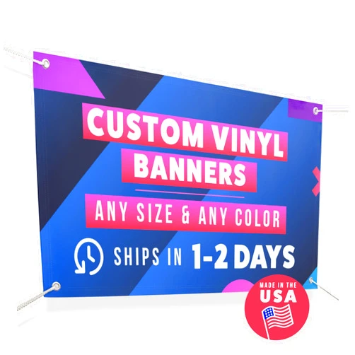 CustomForMe Personalized Vinyl Banner – Vinyl Printed Customizable Banner for Indoor and Outdoor Use (2'x6')
