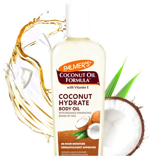Palmer's Coconut Oil Formula Body Oil, Body Moisturizer with Green Coffee Extract, Bath Oil for Dry Skin, 8.5 Ounces (Pour Cap)
