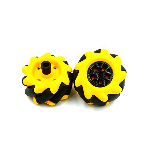 DiGiYes Mecanum Wheel, 1 Pair 60mm Omni-Directional Wheel Smart Robot Car Accessories DIY Toy Components