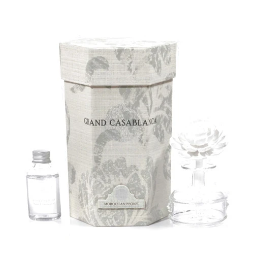 Zodax Grand Casablanca Porcelain Oil Diffuser Refills- 1.69 oz/2 Count - Versailles Tuberose