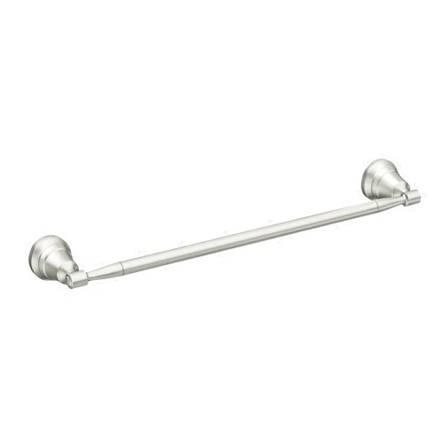 Moen Halle Brushed Nickel Moen MY0318BN Halle 18-inch Single Towel Bar, MY0318BN