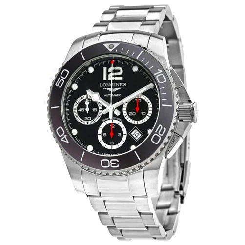 Longines HydroConquest Chronograph Automatic Black Dial Men's Watch L3.883.4.56.6