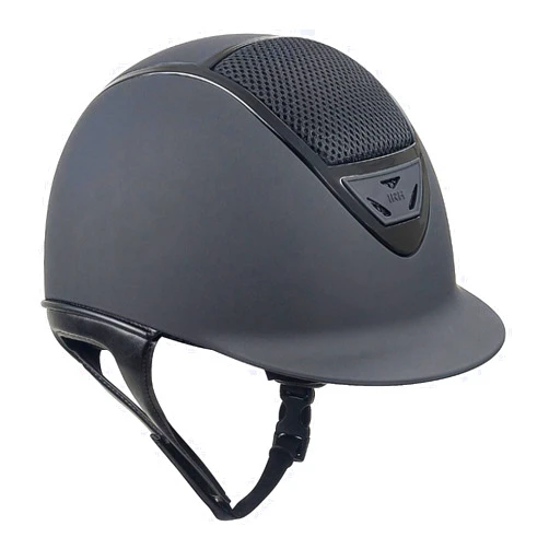 IRH INTERNATIONAL RIDING HELMETS IRH XLT Horse Riding Helmet, Matte Black with Glossy Frame (Large)