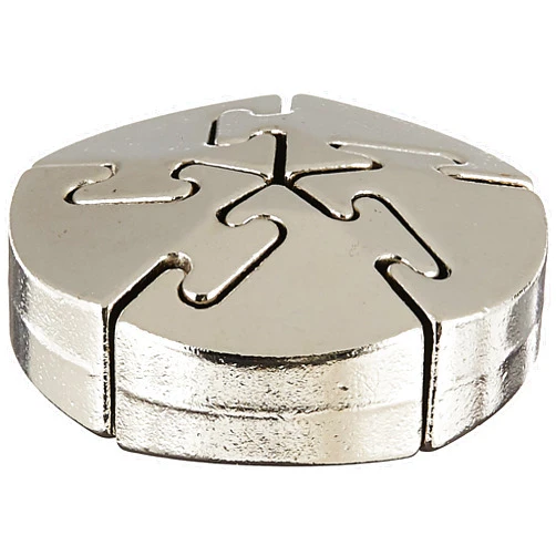 Bepuzzled SPIRAL Hanayama Cast Metal Brain Teaser Puzzle (Level 5) Puzzles For Kids and Adults Ages 12 and Up