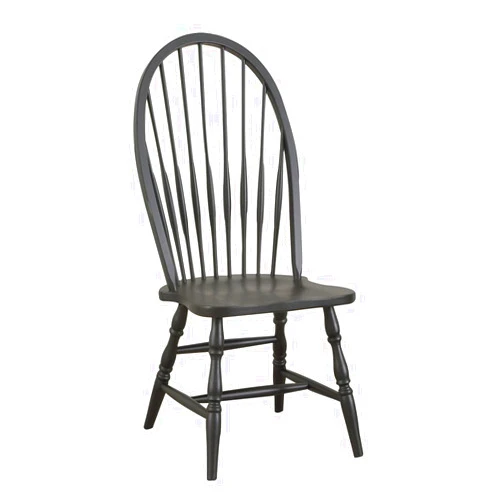 Carolina Classic Cottage Windsor Chair, Antique Black