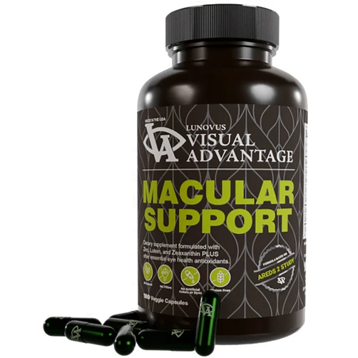 Visual Advantage Macular Support Formula for Eye Health - 180 count - Based on The AREDS 2 Study - for Age Related Macular Eye Health (AMD) - Eye Vitamins