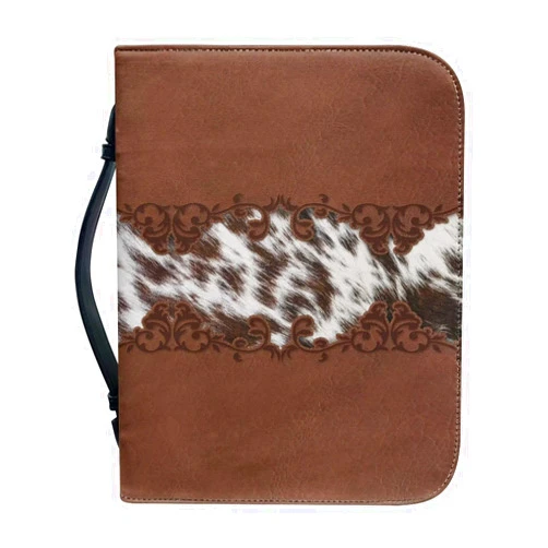 Panskyllis Bible Case Cover for Women Leather Bible Storage Bag Lightweight Study Tote Handbag Religious Gift M-2XL