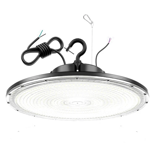 BBESTLED 480V UFO High Bay LED Light 240W, Ultra Bright 5000K 34800 LM, Dimmable High Bay Led Shop Lights, IP65 Commercial Bay Light Fixture for Factory Warehouse Workshop AC 277-480V, UL DLC Listed